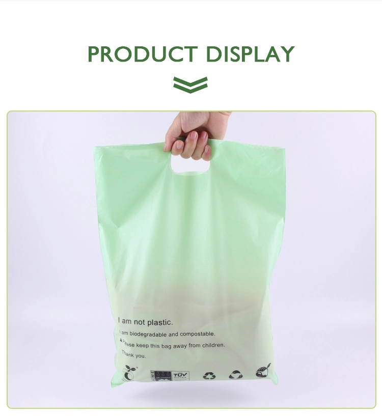 Eco Friendly Die Cut Handle Garment Clothes Shopping Poly Advertising Plastic Biodegradable Bags with Printed Logo