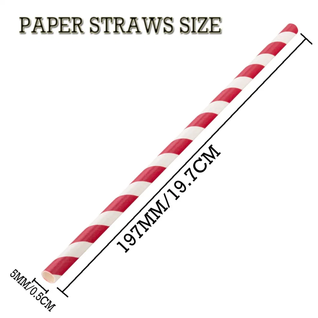 Waterproof Compostable Biodegradable Straw Disposable Straws Eco Friendly Straws for Drinking with Customized Logo