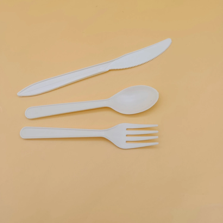 Biodegradable Corn Starch Disposable Knife and Fork Spoon Hot Sale Cutlery