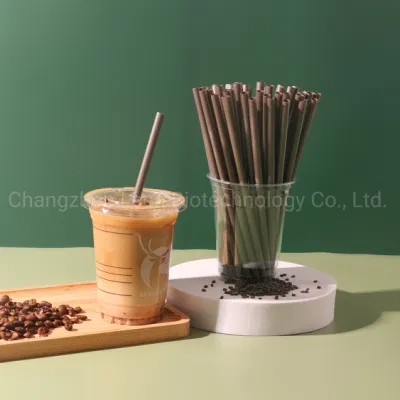 Paja biodegradable de posos de café PLA compostable para beber precio de fábrica