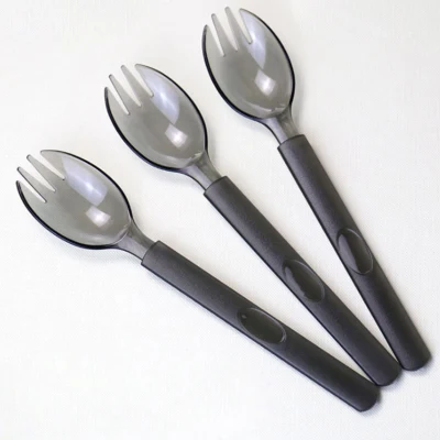 Cubiertos de plástico desechables 171 mm de longitud PS Spork plástico personalizable para Spork