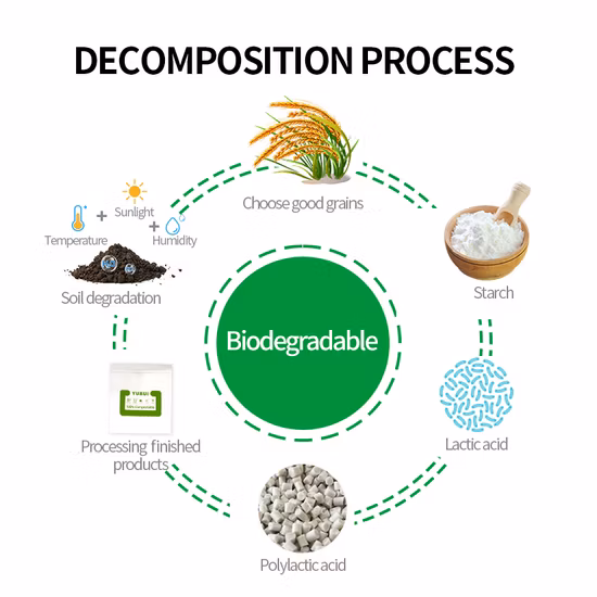 Almidón de maíz compostable Pbat/PLA impreso T